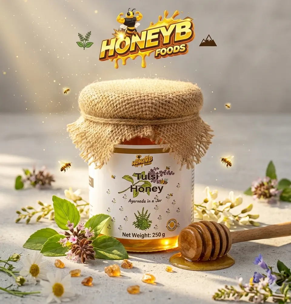 Honey in kitchen